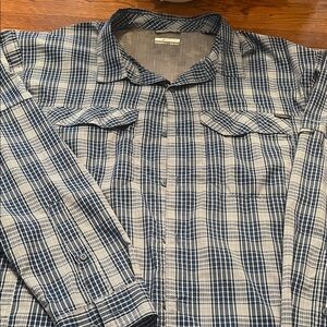 Columbia Men's Blue Plaid lightweight Shirt